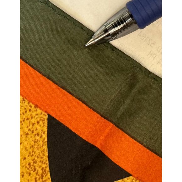 VTG NWT NY Studio 100% Silk Fall Multicolor Abstract Scarf Made in Korea 34"x34" - Picture 6 of 8